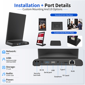 Tablet Android con Schermo Touch <span class=keywords><strong>a</strong></span> Forma di <span class=keywords><strong>L</strong></span> per Valutazione Feedback Clienti, POE RJ45 NFC, Fotocamera, per Uso Interno in Centri Commerciali - Product Image 3