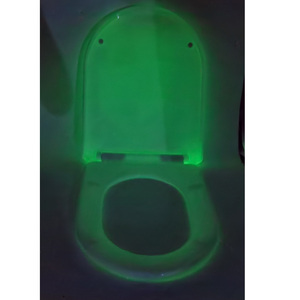 Siège de toilette moderne allongé à ouverture frontale, anti-bactérien, <span class=keywords><strong>lumineux</strong></span> la nuit, à fermeture douce, avec couleur personnalisable - Product Image 1