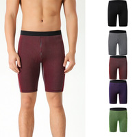 Shorts de sport tricotés personnalisés pour hommes à faible MOQ, avec poches élastiques, pour la course, le cyclisme, la compression, et le marathon