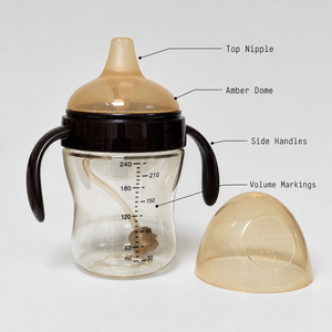 Biberon Yaya PPSU 240 ml, petit arc, calibre universel, anti-coliques, tétine à débit variable, sans BPA, 0-12 mois, avec poignée - Product Image 4