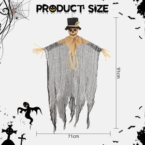 할로윈 하우스 외부 소품 파티 장식 유령 매달려 그림 사신 할로윈 교수형 해골 허수아비 장식 - Product Image 3