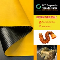Rouleau de bâche en PVC imperméable, résistant au vent, 900 GSM, pour conduits de ventilation haute pression