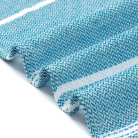 Cotton Polyester Eco-Friendly Sand-Free Quick-Dry Woven Child-Proof Bath Beach Towel Customized Stripe Design Turkish Modern