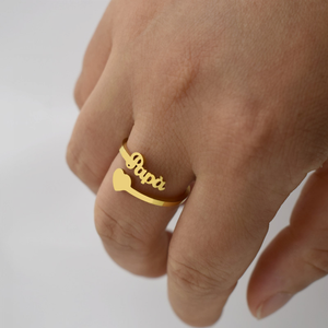 Anillo Retro con Letras del Alfabeto, Nuevo y Popular, Anillo de Personalidad Femenina, Anillo de Amor Simple, Regalo para el Día del Padre - Product Image 2