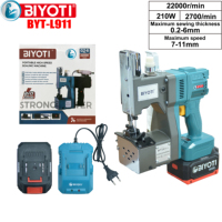 Machine à coudre portable sans fil industrielle pour sacs, alimentée par batterie au lithium BYT-L911