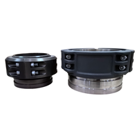 Raccord rapide en aluminium plat en TPU de 6 pouces, 8 pouces, 12 pouces, avec collier de serrage en V, pour tuyau d'incendie, 200 psi/1,6 MPa, ASME/ANSI