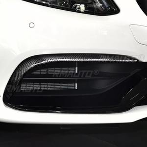 Kit carrosserie pour Benz W205 S205 C63S, véritable fibre de carbone, spoiler avant, cache d'admission d'air, pare-chocs, cache de feux antibrouillard, accessoires de voiture - Product Image 2