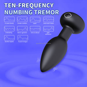 Plug Anale Circolare con Massaggiatore Vibrante, Controllo Remoto Wireless, 10 Frequenze di Vibrazione, Giocattolo Sessuale Anale e Vaginale in Silicone Platino - Product Image 2