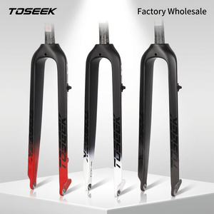 Fourche VTT <span class=keywords><strong>TOSEEK</strong></span> en gros d'usine, fourche rigide droite XC pour frein à disque 9*100mm QR, fourche en carbone <span class=keywords><strong>29</strong></span> pouces, pièces de VTT OEM ODM - Product Image 1