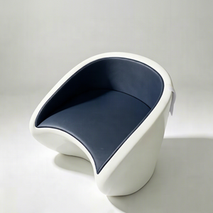 Modern Bucket Lounge <b>Chair</b> <b>Upholstered</b> Accent Armchair Curved Leisure Seat for Living Room Reception - Product Image 1