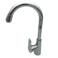 Robinet de cuisine moderne et simple à tête rotative, eau chaude/froide, avec cartouche céramique électroplaquée – Vente directe usine