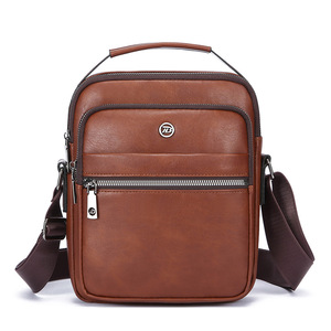 Nouvelle mode, sac à bandoulière en cuir PU, petit sac à bandoulière, sac messager en cuir pour homme, usage quotidien - Product Image 1