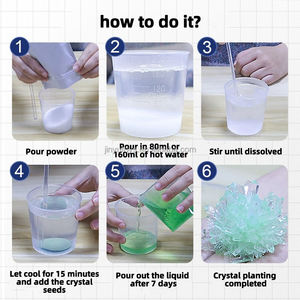 Jouet scientifique en cristal pour enfants Kit de culture de cristal DIY STEM Science Experiment for Child Education Game Easy DIY Project - Product Image 3