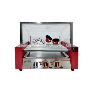 Grill à hot-dogs à rouleaux avec deux régulateurs de température indépendants, facile à ajuster pour griller et réchauffer les <span class=keywords><strong>saucisses</strong></span> séparément - Product Image 5