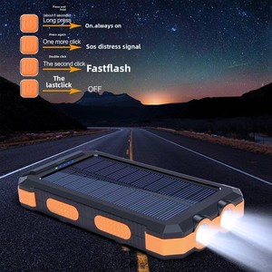 Lampada da Campeggio Impermeabile con Bussola, Alimentata a Energia Solare, Batteria al Litio-Polimero 30.000 mAh ad Alta Capacità - Product Image 2