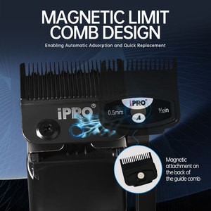 IPRO nuovo 8800RPM tagliatrice per parrucchieri a pettine magnetico lama DLC 4500mAh batteria apparecchi di depilazione - Product Image 2