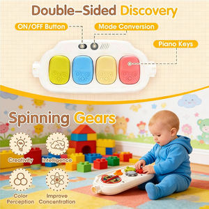 Tapis <span class=keywords><strong>de</strong></span> jeu multifonctionnel 7-en-1 Yrb Baby avec piano, trotteur et tapis d'éveil pour bébé – Idéal comme cadeau ou jouet - Product Image 5