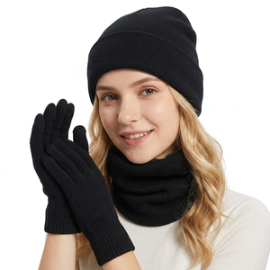 Gorro de Invierno para Ciclismo, Forrado de Satén, para Cabezas Grandes, Elástico, Tejido, Cálido, Agradable al Tacto, Antideslizante, para Hombres y Mujeres - Product Image 3