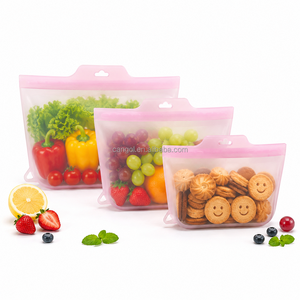 Bolsa Reutilizable de Silicona para Almacenamiento de Alimentos, Libre de BPA, a Prueba de Fugas, para Mantener Frescos Verduras, Frutas, Bocadillos y Carne, Apta para Microondas y Congelador - Product Image 1
