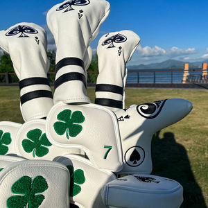 Housse de tête de club de golf en cuir blanc de qualité supérieure pour putter, personnalisable avec logo, pour le dropshipping - Product Image 4