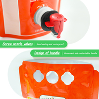Sachet Doypack en gros pour jus en boîte 1L 2L 3L 4L 5L, distributeur aseptique, pochette en aluminium pour jus de pomme en boîte