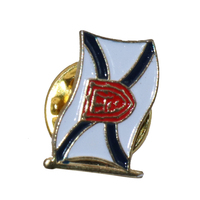 Pour conférences d'affaires et cadeaux clients : Émail souple de qualité supérieure pour logo personnalisé couleur argent/or, montre votre professionnalisme