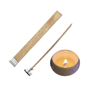 Support en <span class=keywords><strong>fer</strong></span> bougie parfumée mèche en bois sans fumée bougies à mèche en bois bougie à mèche en bois de haute qualité noix de coco - Product Image 4