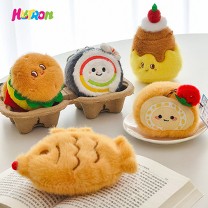 Hot Bán Phim Hoạt Hình <span class=keywords><strong>Mini</strong></span> Sang Trọng Keychain Mềm Cotton Thực Phẩm Sang Trọng Mặt Dây Chuyền Búp Bê Đồ Chơi Keychain - Product Image 4