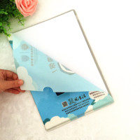Cadeau de rentrée scolaire : Classeur transparent en forme de L, format A4, en plastique PP, pour documents, présentations scolaires et promotionnelles