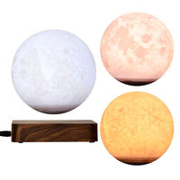 Lampe de table lune flottante magnétique à LED, lumière de nuit créative, lampe de bureau simple et tendance, protection des yeux