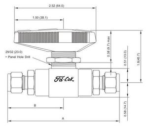 Stainless Steel 316/316L Manual Control High 6000psi Two-Way Ball NPT True End Connection <b>PTFE</b> Seal Gas OEM SS-B3 Ball Sta - Product Image 4