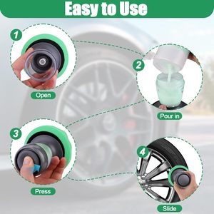 Aplicador de Brillo para Neumáticos ASTREE, Muy Duradero, con Patrón Circular, para Lavado y Limpieza de Autos - Product Image 6