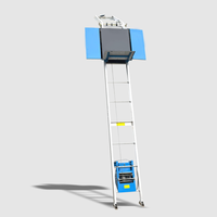 Nouveau Lève-Panneaux Photovoltaïques en Verre, Treuil Électrique en Alliage d'Aluminium avec Câble Métallique 2-25M 300KG pour Toit Plat et Toit Incliné