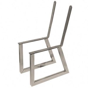 Industrial Metal Park Bench Bracket Heavy Duty Rustic Square Shape <b>Table</b> Bench Brackets End <b>Table</b> <b>Legs</b> - Product Image 2