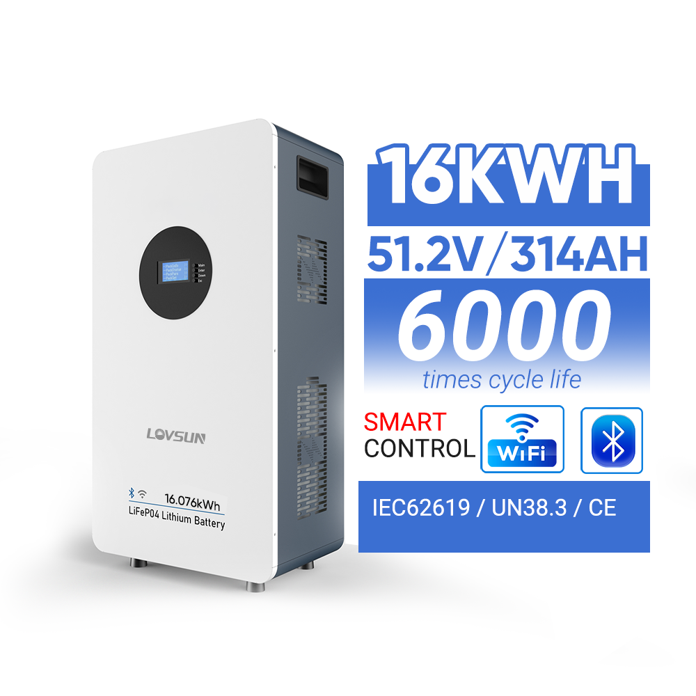 Floor Mounted Lifepo4 Solar Battery 5kWh 10kWh 15kWh 16kWh 51.2V 314Ah Home Backup Power for Solar System Power Outages · image 2