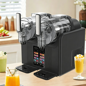 Commercial Double <b>Machine</b> for <b>Home</b> Cafe Frozen Drink Maker Smoothies <b>Ice</b> Slushies AS-Icecream084 Powerful & Quiet Compressor - Product Image 1