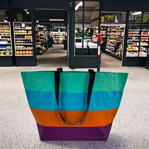 Hot Sale Xinrui Fashion Customized PP Woven Fabric Reusable Eco-friendly Solid Color Open Durable <b>Water</b> Resistant All Tote Bags - Product Image 1