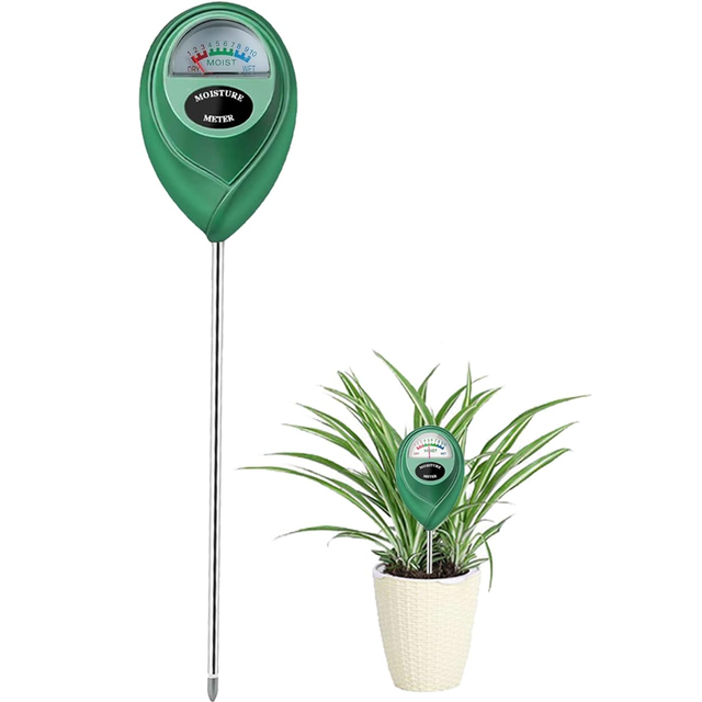 Soil Moisture Meter, Water Monitor Indicator Sensor, Hygrometer for Outdoor Indoor Large Pot Plants, Flower, Gardening, Farming