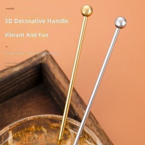 Varillas Mezcladoras de Cócteles de Acero Inoxidable 304 al por Mayor, 18.8cm, Reutilizables, para <span class=keywords><strong>Bar</strong></span>, Fiestas, Café - Product Image 3