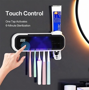 Support de brosse à dents UV à commande tactile ODAY, support de brosse à dents stérilisateur UV automatique et distributeur de <span class=keywords><strong>dentifrice</strong></span> - Product Image 1
