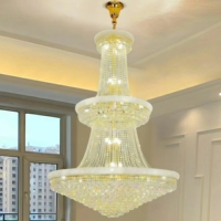JYLIGHTING Lustre encastré sur mesure en cristal conique incrusté, pour grande salle de bal, auditorium, suspension scintillante