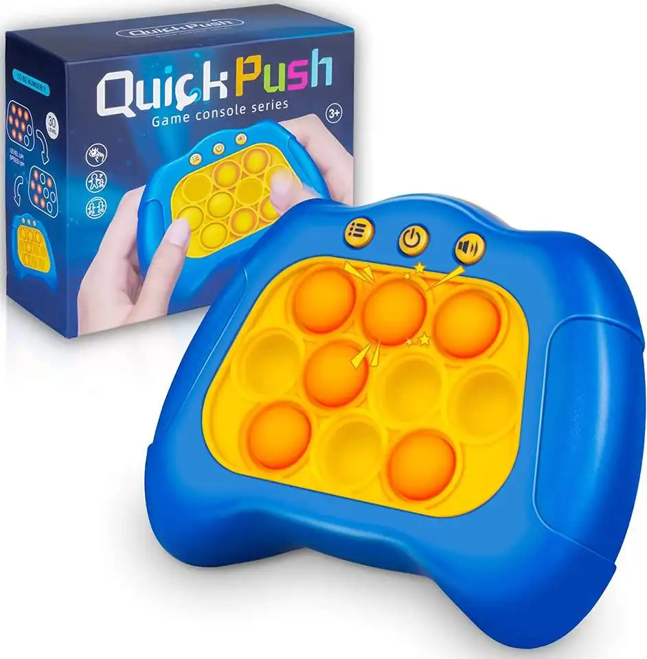 CPS Quick Push Game Electronic Pop Light Up Game Push Puzzle Pop Sensory Fidget Toy Puzzle Fidget Game Toys For Kids