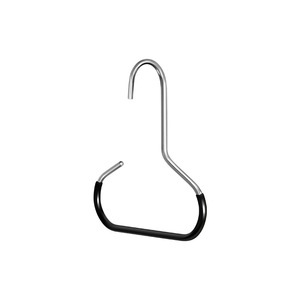 Stainless Steel Round Hanger With <b>Clip</b> Multi Functional Scarf Hat Organizer Hanging Clothes Rack - Product Image 2