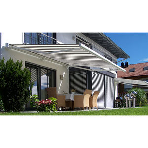 Auvent rétractable horizontal pliable résistant à l'eau en aluminium pour la vente, auvent électrique 8200A à cassette complète - Product Image 4