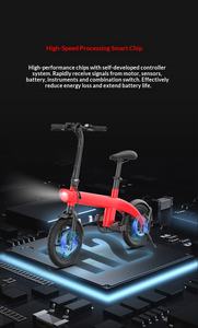 Vélo Électrique Pliable 14 Pouces 250W 36V <span class=keywords><strong>à</strong></span> Batterie Amovible, Cadre en Alliage d'Aluminium, Freins <span class=keywords><strong>à</strong></span> <span class=keywords><strong>Disque</strong></span> 7 Vitesses, Éclairage LED, Idéal Ville - Vente Flash - Product Image 6