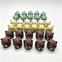 Tapas de Silicona 3D con Forma de Animales de Dibujos Animados, Reutilizables, para Botellas de Bebidas, con Forma de Unicornio, Oso, Jirafa, Panda, Accesorios de Grado Alimenticio