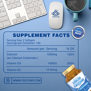Cápsulas Blandas de Calcio Líquido de Alta Potencia con Vitamina D3 para Mujeres Mayores - Apoya la Densidad Ósea 1200mg Cápsulas Blandas por Frasco - Product Image 5
