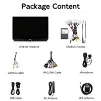 Autoradio Android 12,5 pouces avec écran Carplay, lecteur GPS, caméra 360° pour Toyota RAV4 AX50 2019 2020 2021 2022 2023 2024 2025