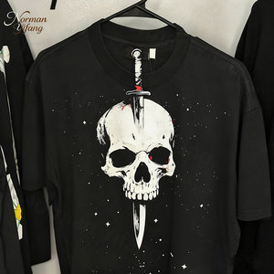 Tùy Chỉnh Thực 100% Người Đàn Ông Của Tinh Khiết Cotton Crew Cổ Hip-Hop In T-Shirt 200G Kỹ Thuật Số In Ấn Thiết Kế Crew Cổ In - Product Image 1