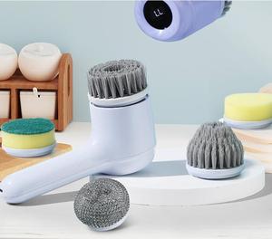 Spin Scrubber With Silent Motor Automatic Rotating Portable Handheld <b>Scrub</b> Cleaning Brush ME24050503 <b>Hand</b> Scrubber - Product Image 4